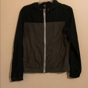 Black and Grey Wind Breaker